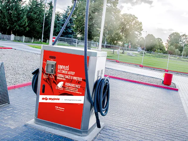Vacuum cleaner station at a self-service car wash