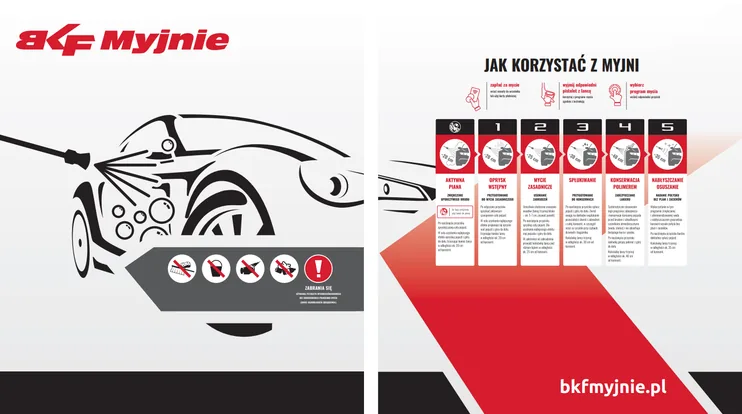 New BKF car wash banners in the 2020 design