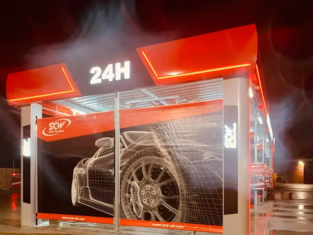 BKF self-service car wash in Bridgend, UK