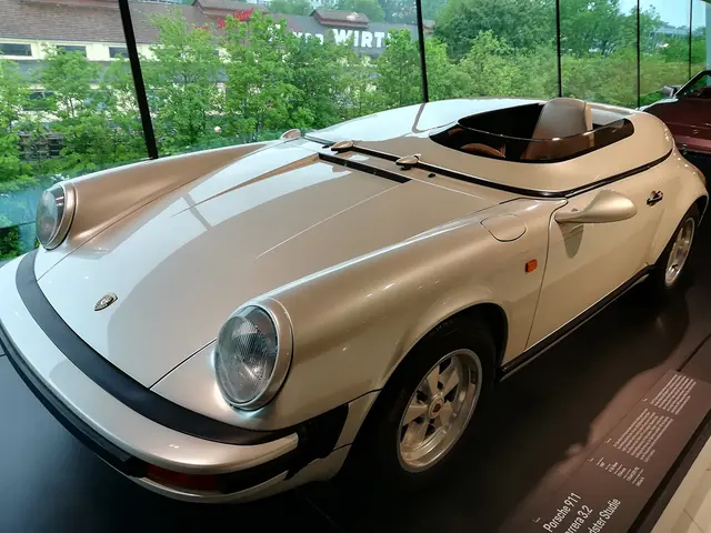 Classic Porsche model on display