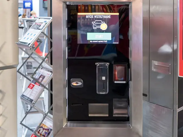 Stainless steel control panel with touchscreen for the BKF rollover car wash