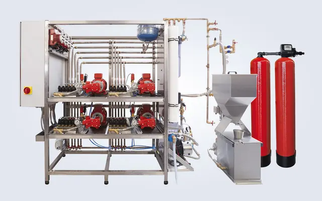 Frame-mounted wash equipment