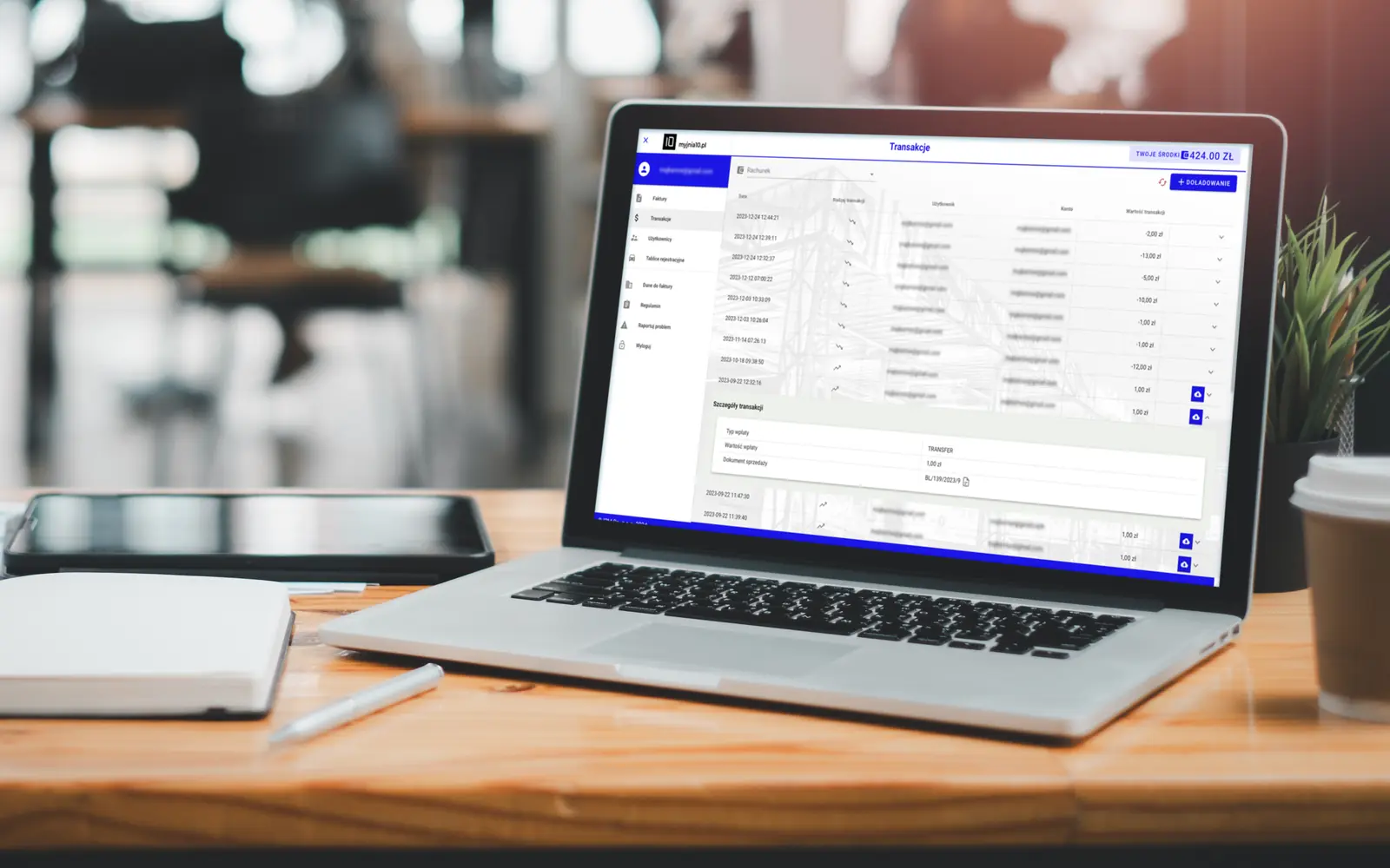 White Label business admin panel
