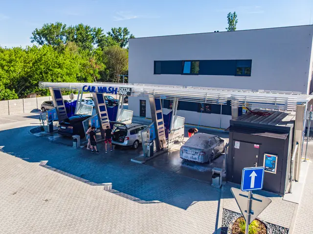 BKF touchless car wash Kutna Hora – aerial view