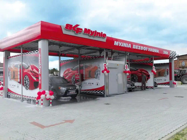BKF PRO container car wash in Kościan – view of the bays