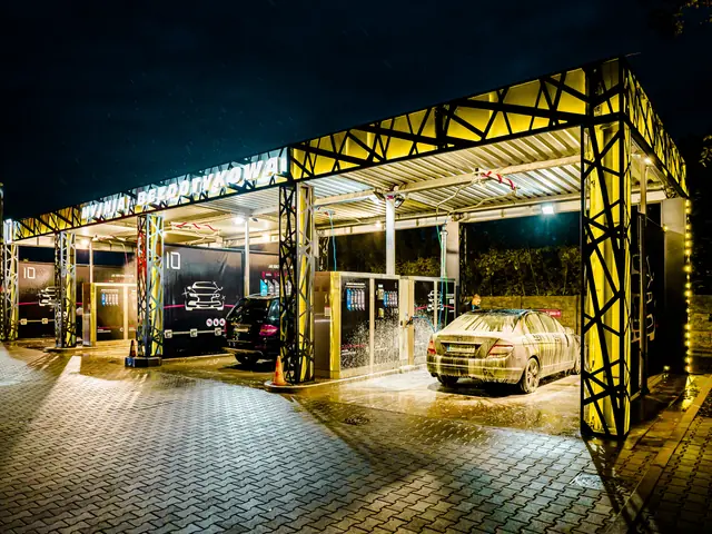 The Modra Street car wash in Szczecin with the BKF LUMI structure